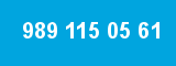 989 115 05 61